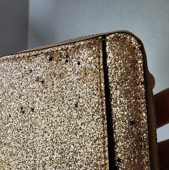 Coach 2Fer✨️Micro Bennet 2Way Satchel & Matching Wallet, EUC - Gold Glitter - Picture 4 of 17